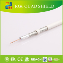 Quad Shield Rg-6 Cable coaxial para equipos CATV / CCTV